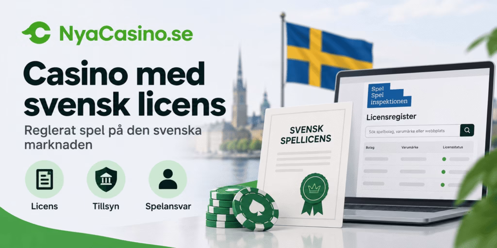 Casino med svensk licens i Sverige